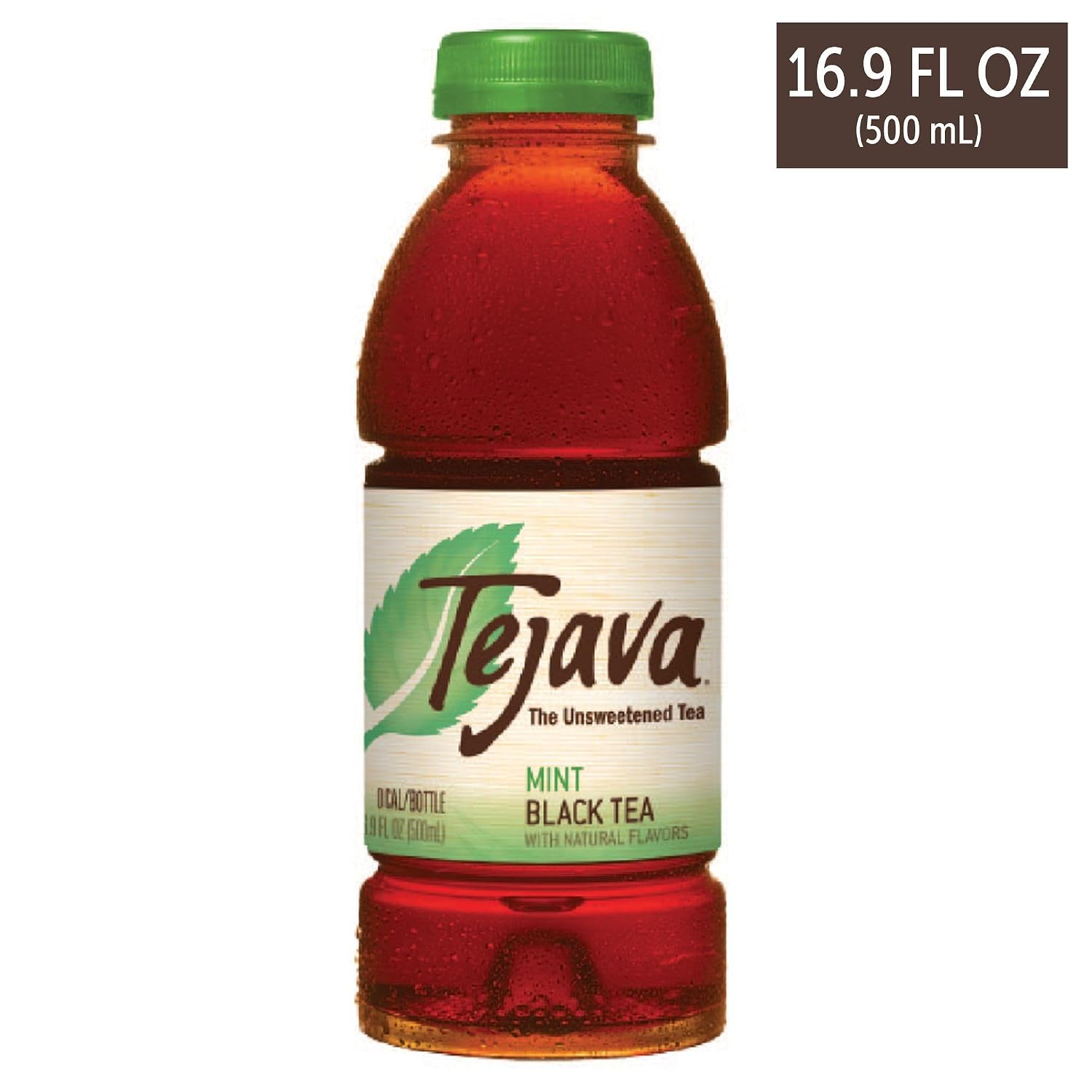 Tejava Pineapple Mango Unsweetened Black Iced Tea, 16.9 fl oz, Pack of 12