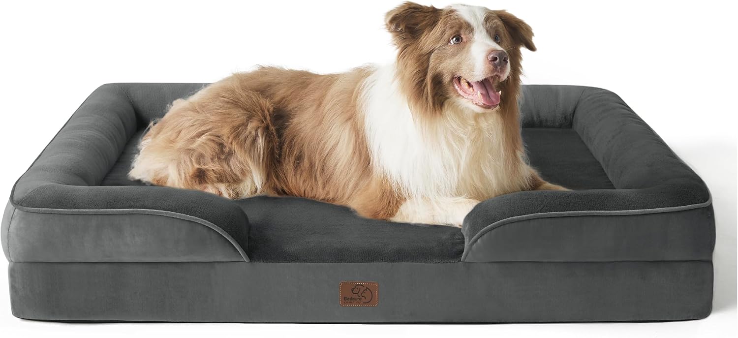 Bedsure Orthopedic Dog Beds Large Sized Dog with Removable Washable Cover