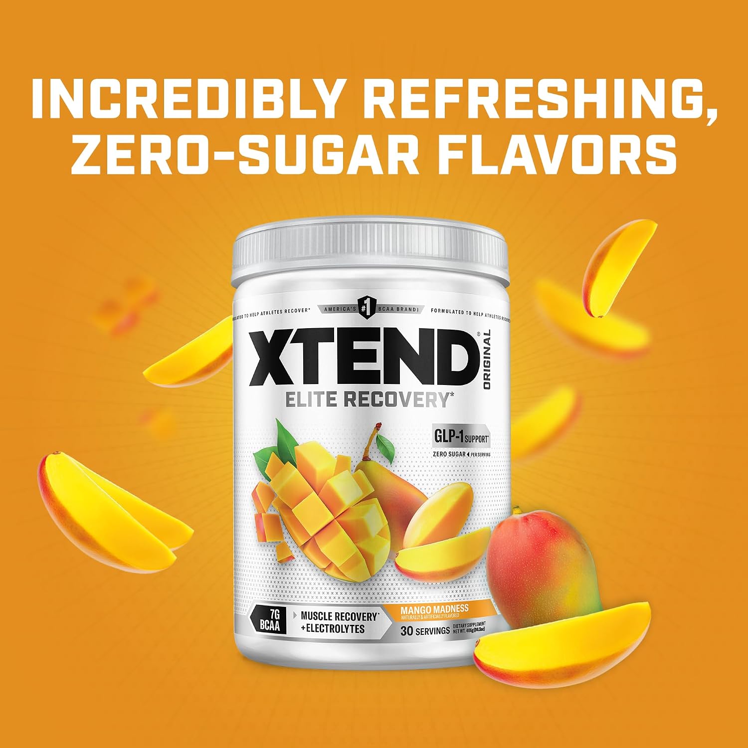 Xtend Original BCAA Powder, 7g BCAAs and 2.5g L-Glutamine for Muscle Recovery Hydration and Lean Muscle, Sugar Free Intra and Post Workout Drink with Electrolytes, Watermelon Explosion, 30 Servings