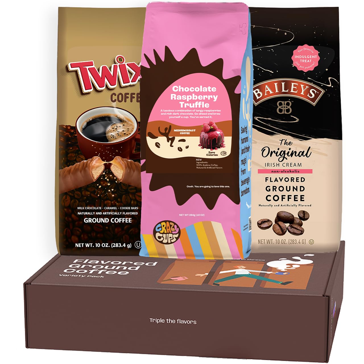Perfect Samplers Coffee, Tea, Cider,Cappuccino For Keurig K Cups Brewers, Mix 40 Count