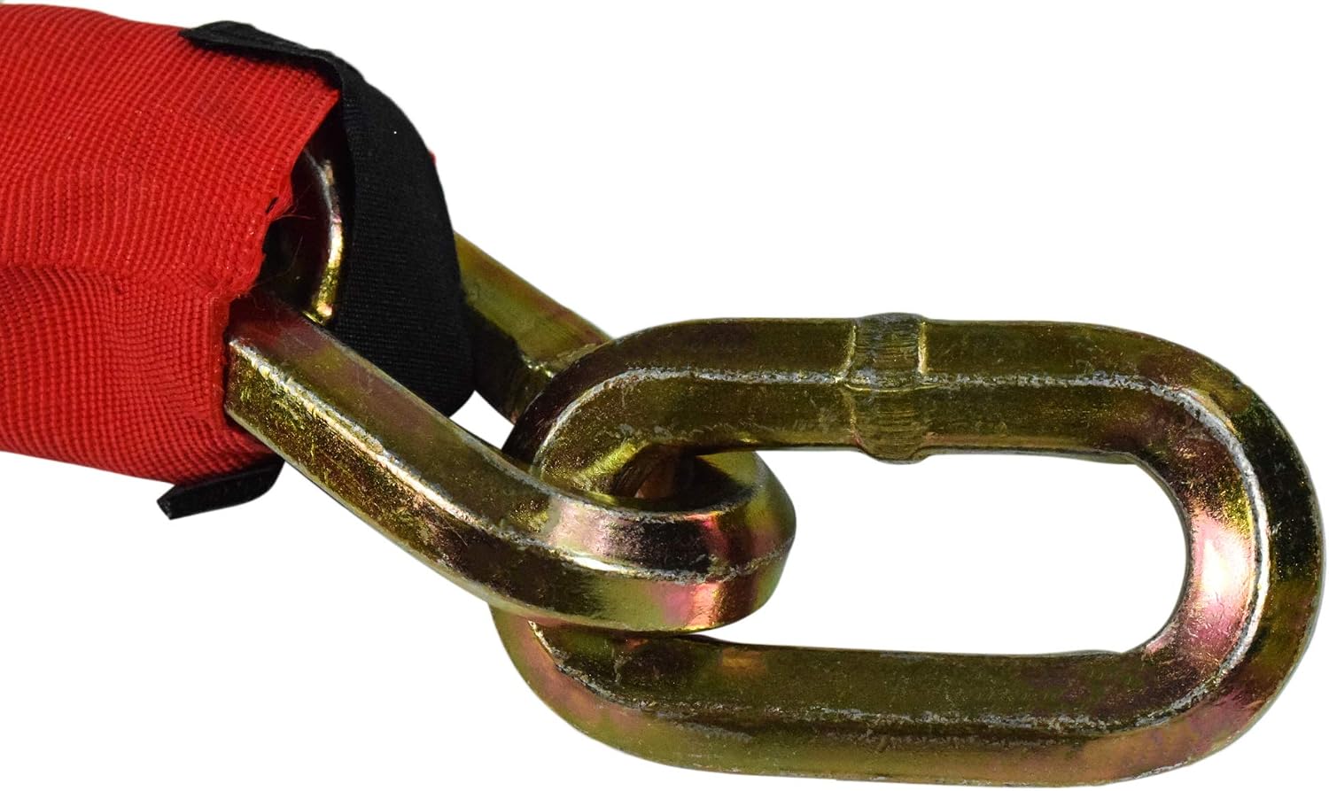 Kryptonite New York FAHGETTABOUDIT 1415 14mm 15 LBS Red Chain & New York Lock 15mm Disc Lock