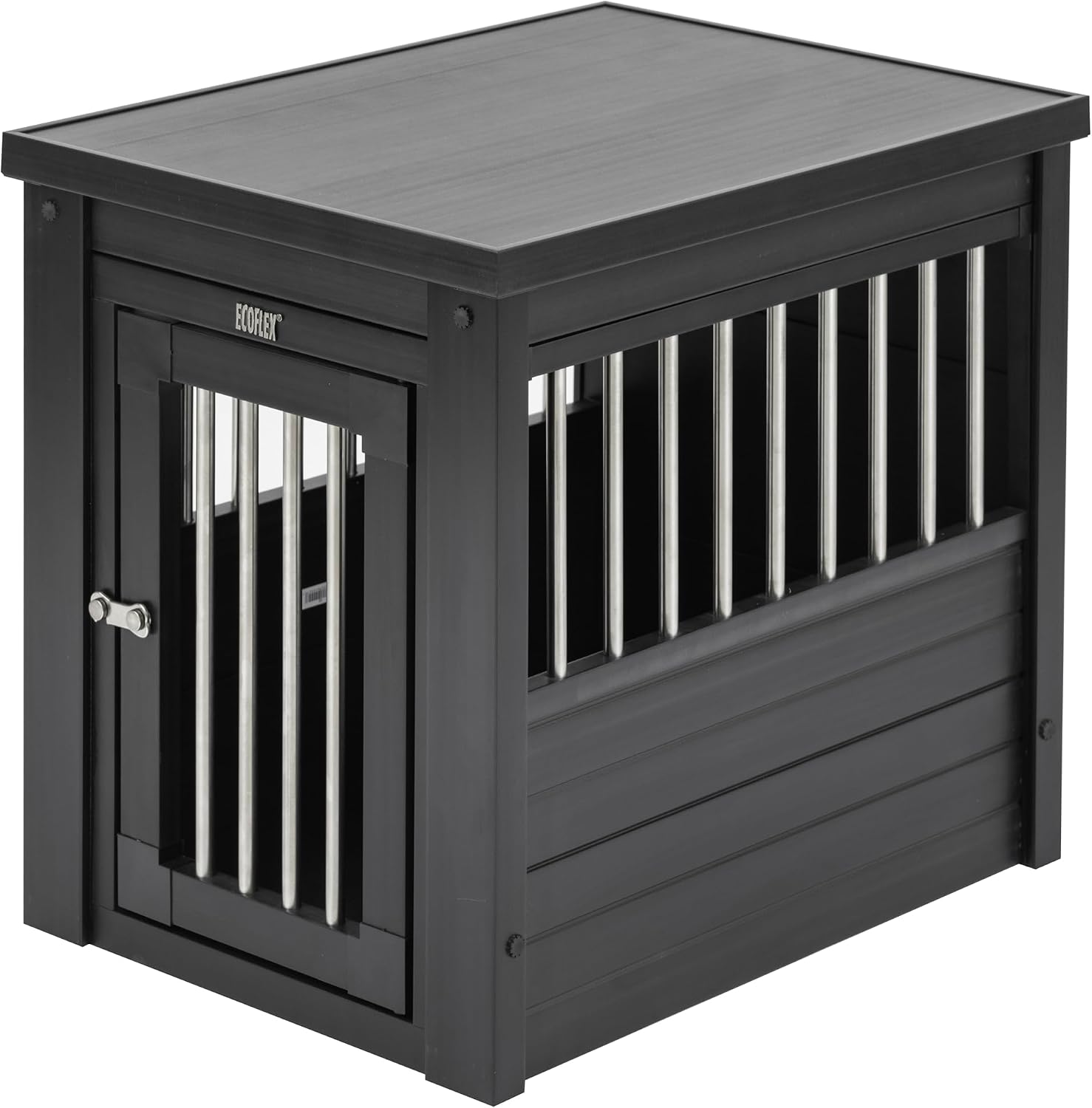 New Age Pet ecoFLEX Pet Crate/End Table, Small, Grey, Model:EHHC405S