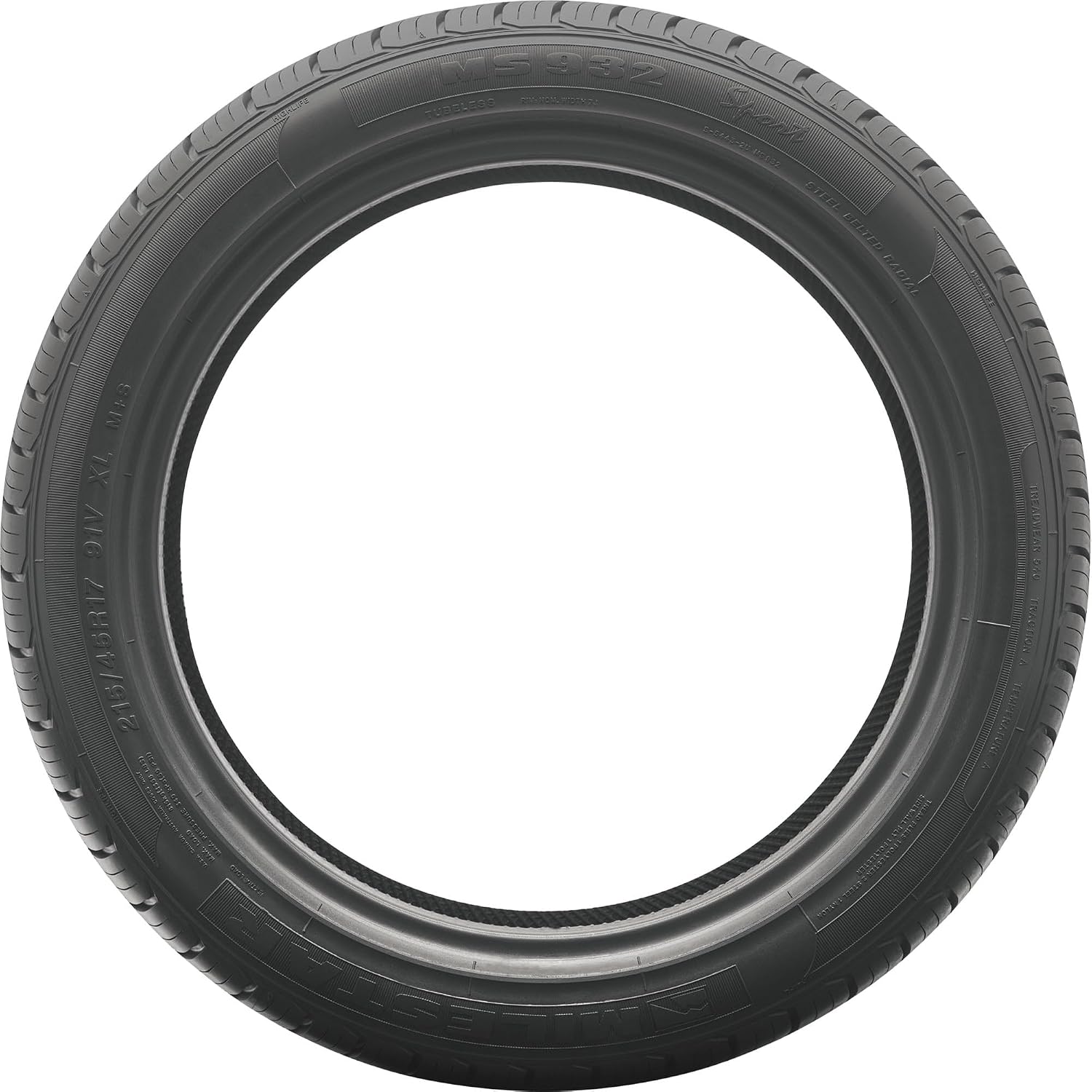 Milestar MS932 Sport 225/55R17 101V XL | Truck/SUV Performance All Season Traction 101V Rated Extra Load Radial Construction Black Sidewall Tire