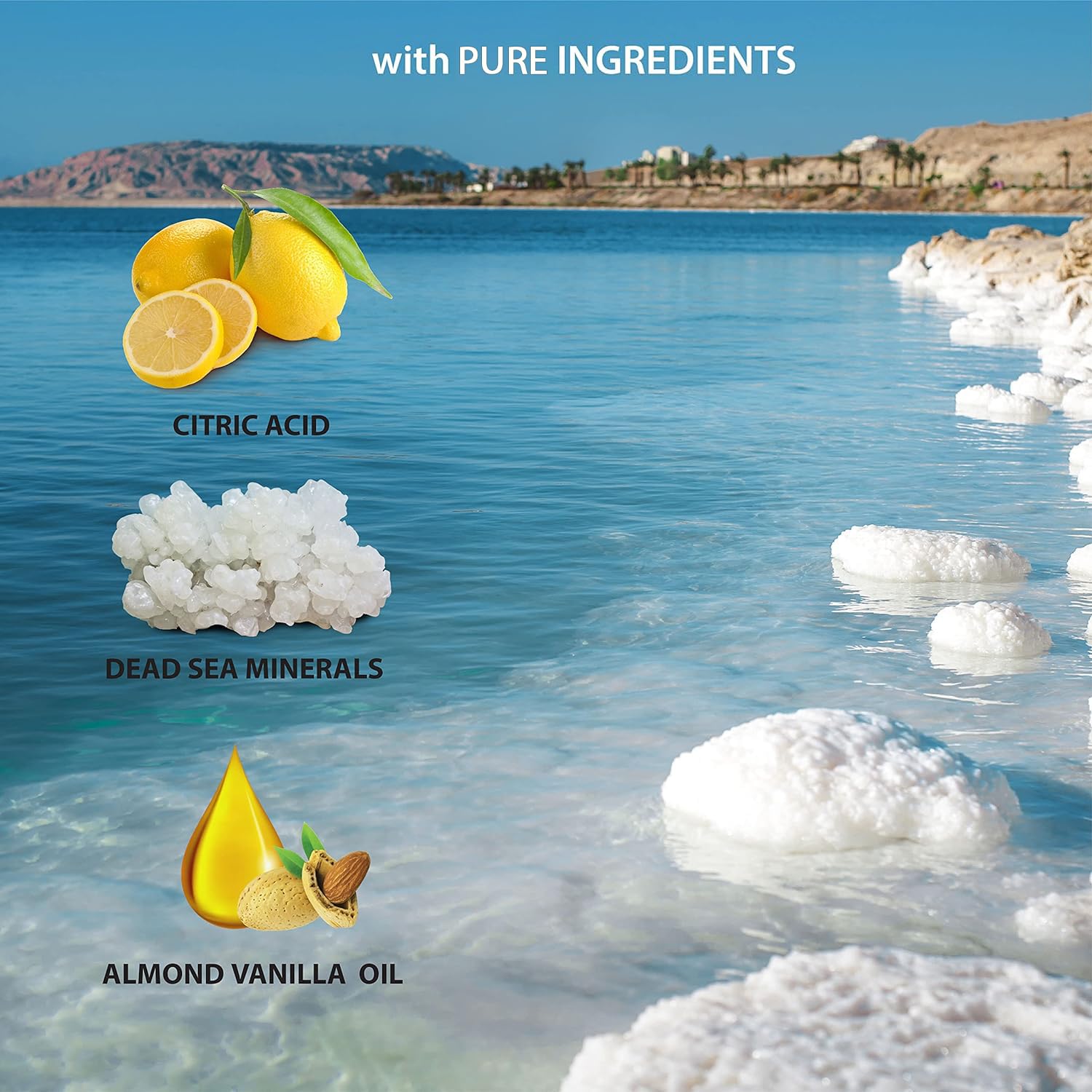 Dead Sea Collection Coconut Body Wash for Women and Men - with Pure Dead Sea Minerals and Coconut Oil - Cleanses and Moisturizes Skin - Pack of 2 (67.6 fl. oz)