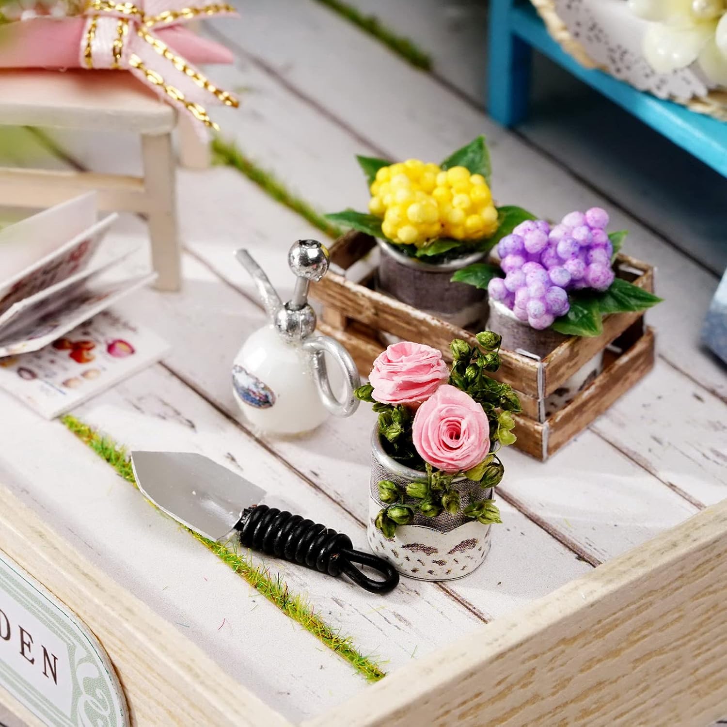 CUTEROOM DIY Doll Room Miniature Furniture Wooden House Kit-Study Room
