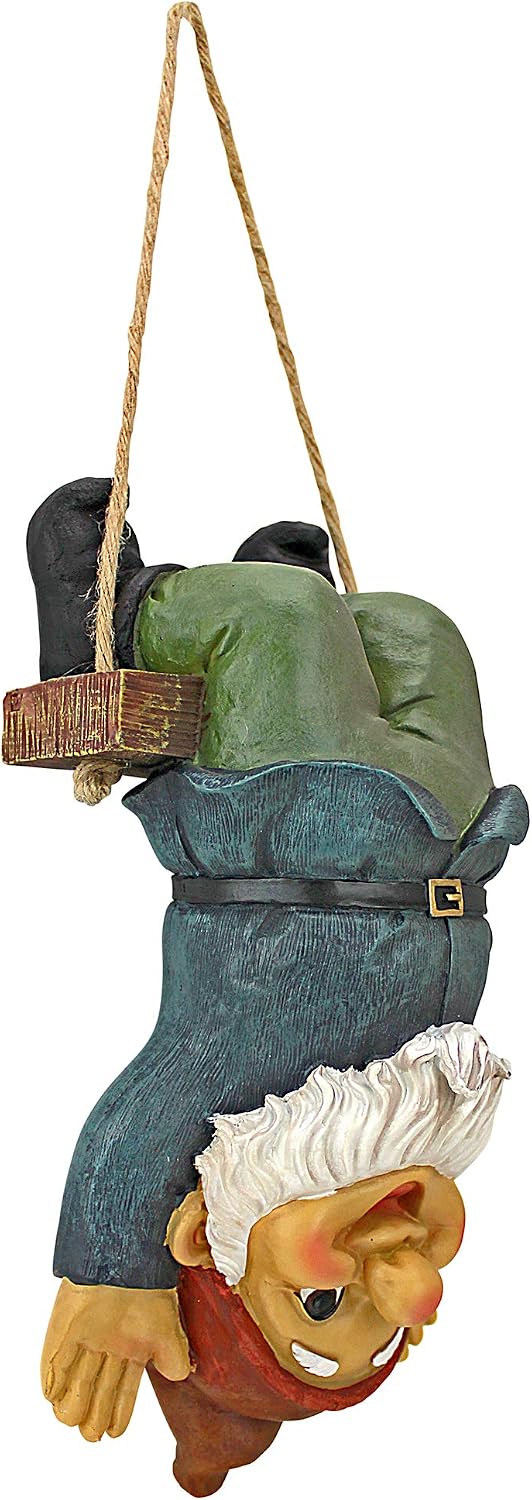 Design Toscano Alfie the Acrobat: Swinging Gnome Statue