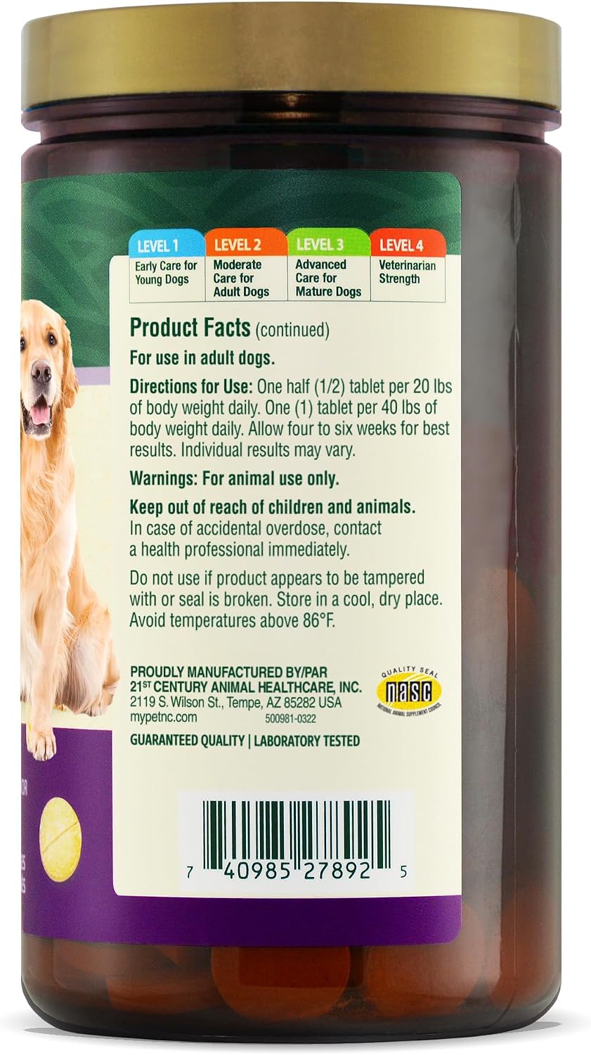 PetNC Natural Care Hip and Joint Soft Chews for Dogs, 90 Count - 27591 | Glucosamine Chondroitin MSM Dog Chews with Hyaluronic Acid, Liver Flavored Bone & Joint Support Supplement, For All Breeds