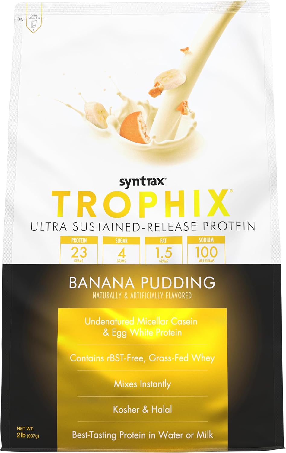 Syntrax Nutrition Trophix, Ultra Sustained-Release Protein Powder Blend, Chocolate Supreme, 5 lbs.