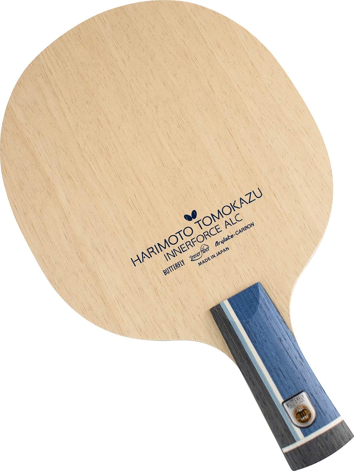 Butterfly Harimoto Innerforce ALC CS Table Tennis Blade - AL Carbon Fiber Blade - Harimoto Innerforce ALC CS Blade - Chinese Penhold Handle Type