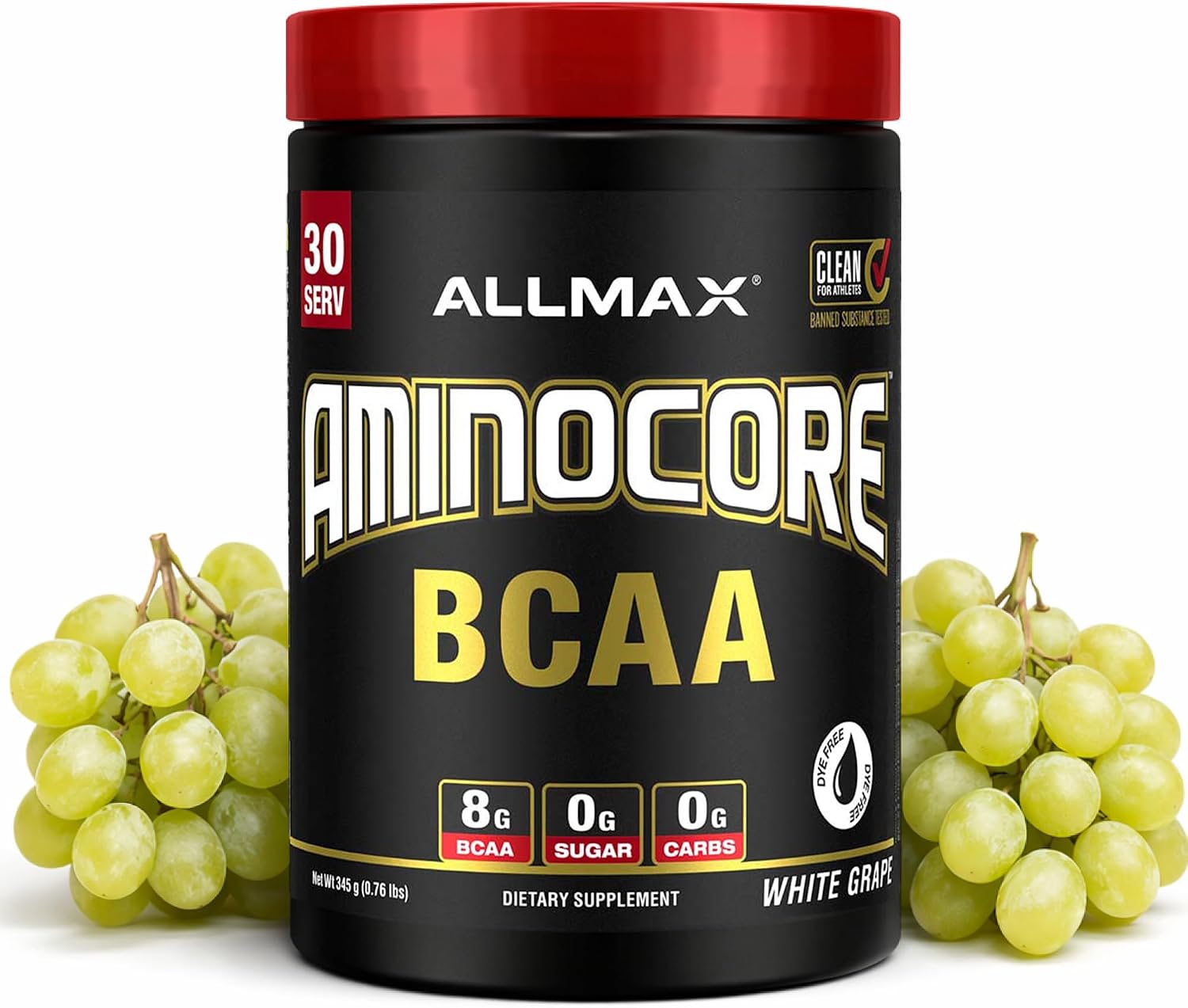 ALLMAX AMINOCORE BCAA Powder, Watermelon, 90 Servings, 1035 g