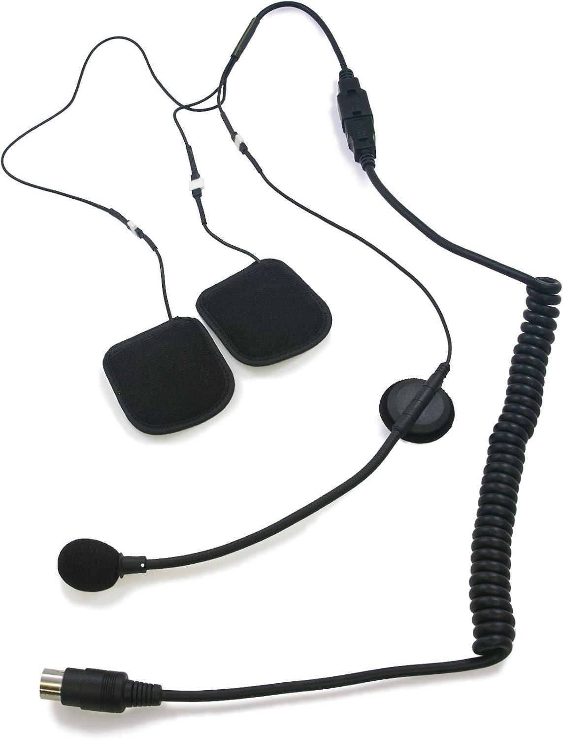 iMC Motorcom HS-G130P 5 Pin Stereo Headset with Boom Microphone for Honda Goldwing (Mini Din)