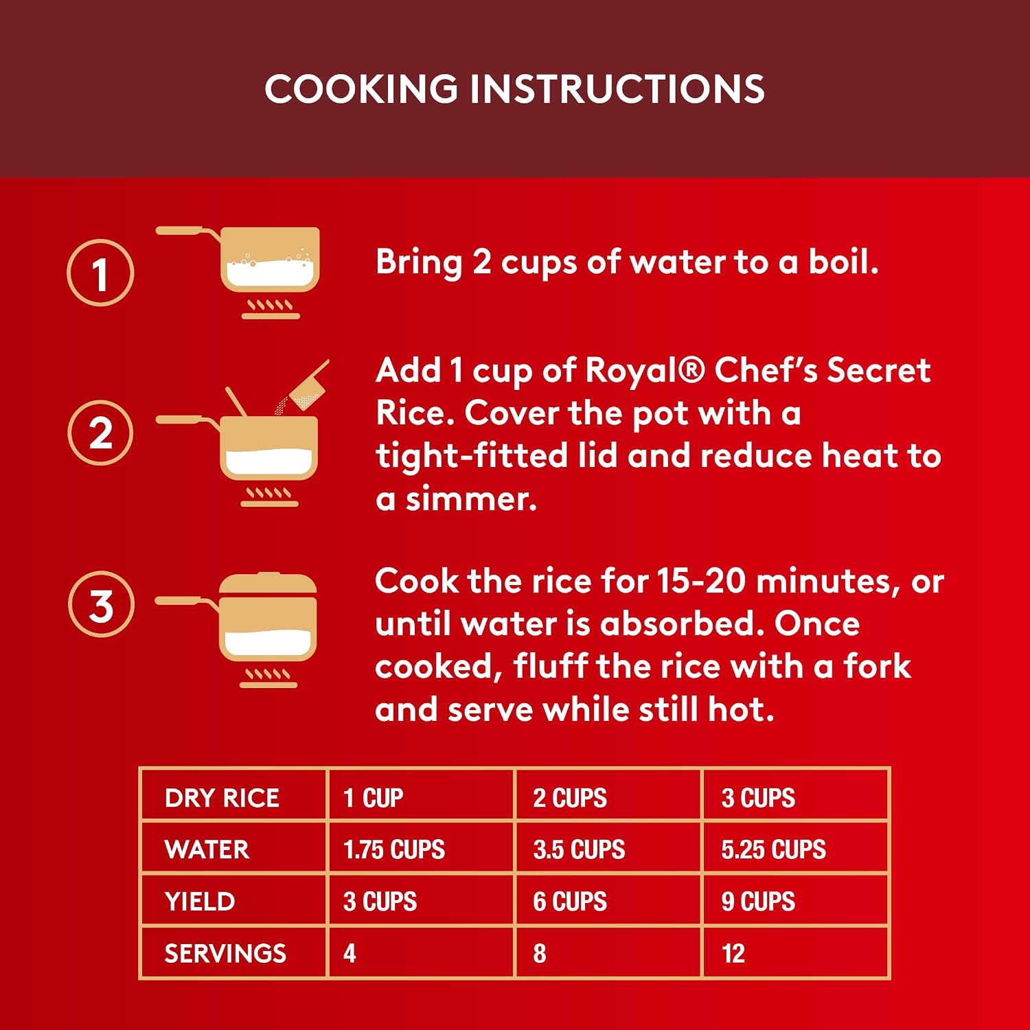 Royal Chef's Secret Basmati White Rice - 10 lb Bag | Premium Extra Long Grain Rice - Perfect for Biryanis, Pilafs, Pulao & Curries - Cook in Microwave or on Stove Top