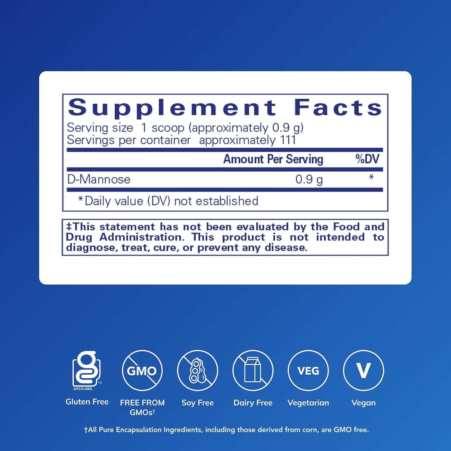 Pure Encapsulations D-Mannose Powder - for Urinary Tract Support - Urinary Tract Support & Bladder Health* - Easy Dissolve Powder - Non-GMO & Vegan - 1.76 oz | Dissolvable Supplement for Urinary Tract Support*, Urinary Tract Support, Supports Healthy Uri…