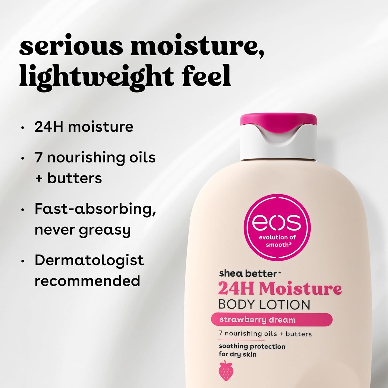 eos Shea Better 24H Moisture Body Lotion- Pomegranate Raspberry, 16 fl oz