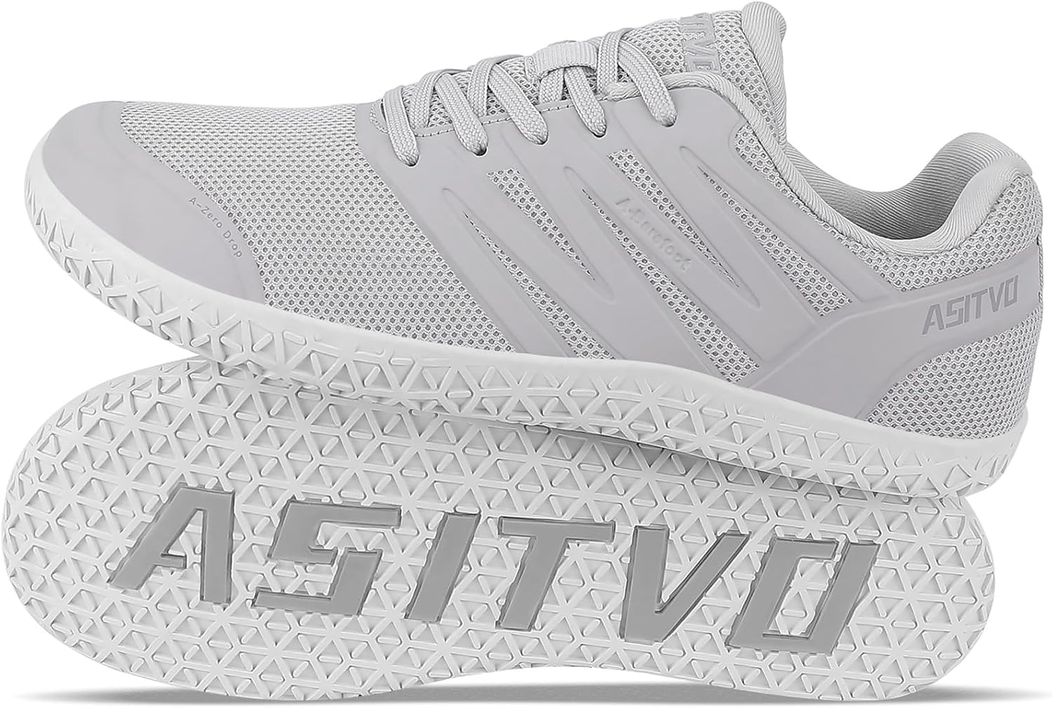 ASITVO Wide Men's Barefoot Zero Drop Sole Minimalist Sneakers Walking Shoes | Width Toe Box Cross Trainer Gym TPU Toe No-Sew Upper Grounding