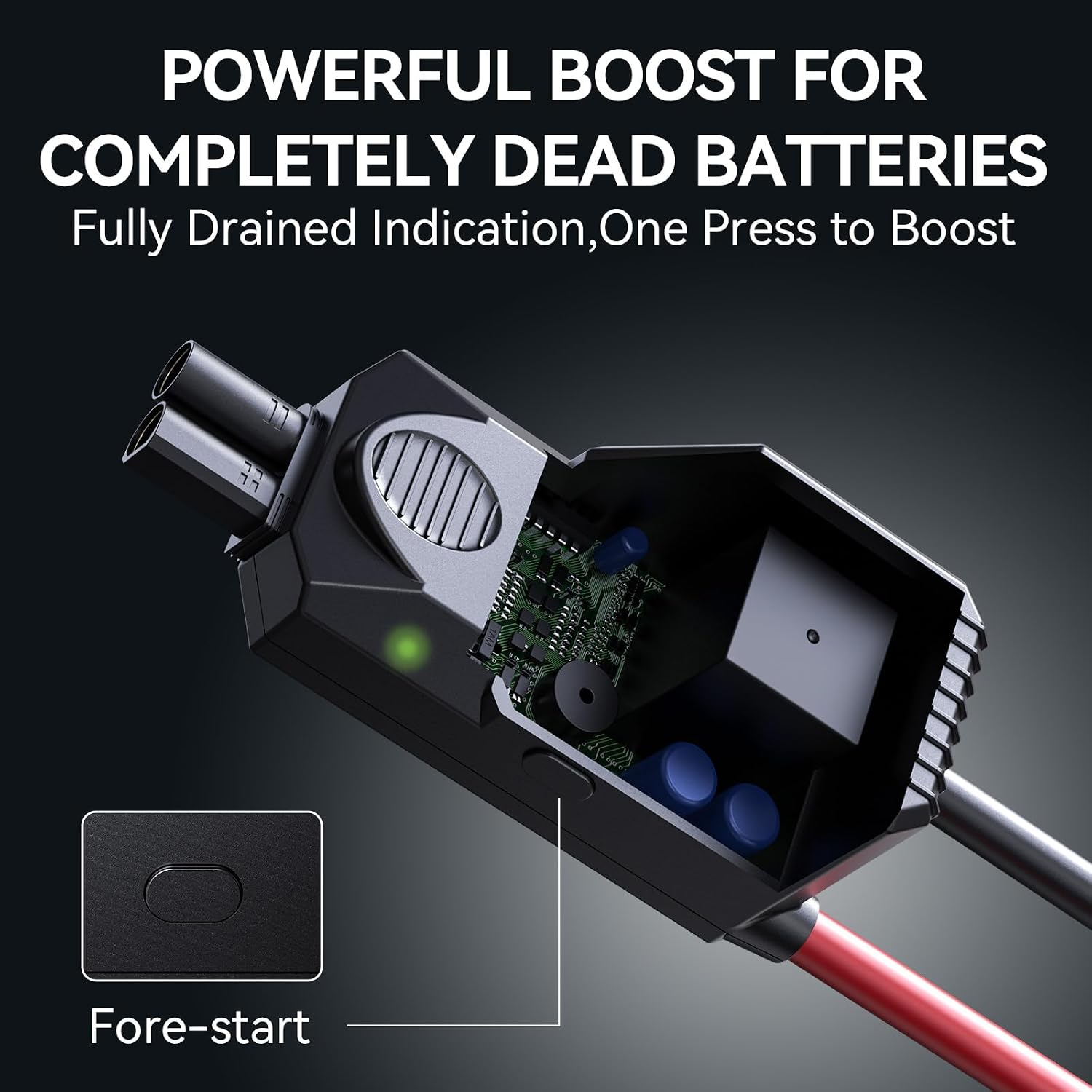 S ZEVZO ET05 Jump Starter 3000A Portable Car Jump Starter Battery Pack (7.2L Gas/ 5.5L Diesel), 51.8Wh 12V Jump Box with USB Ports