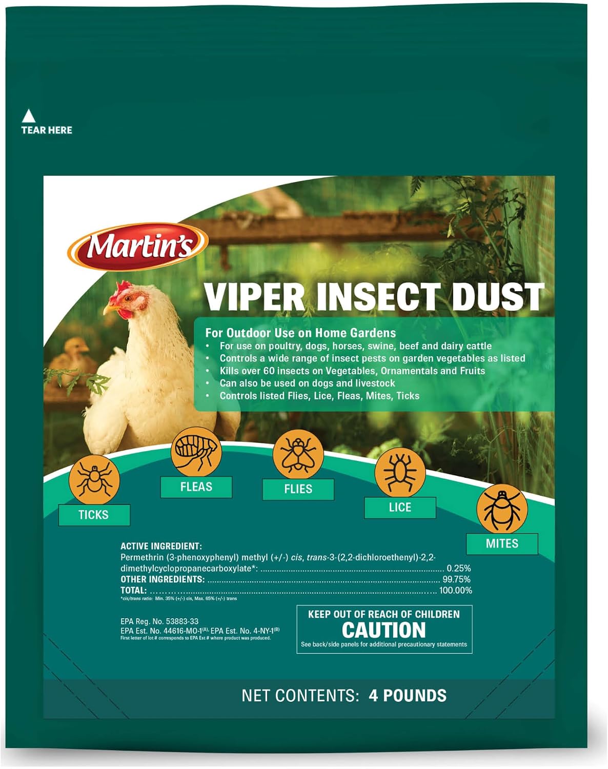 Martin's 4 lb Viper Home & Garden Dust