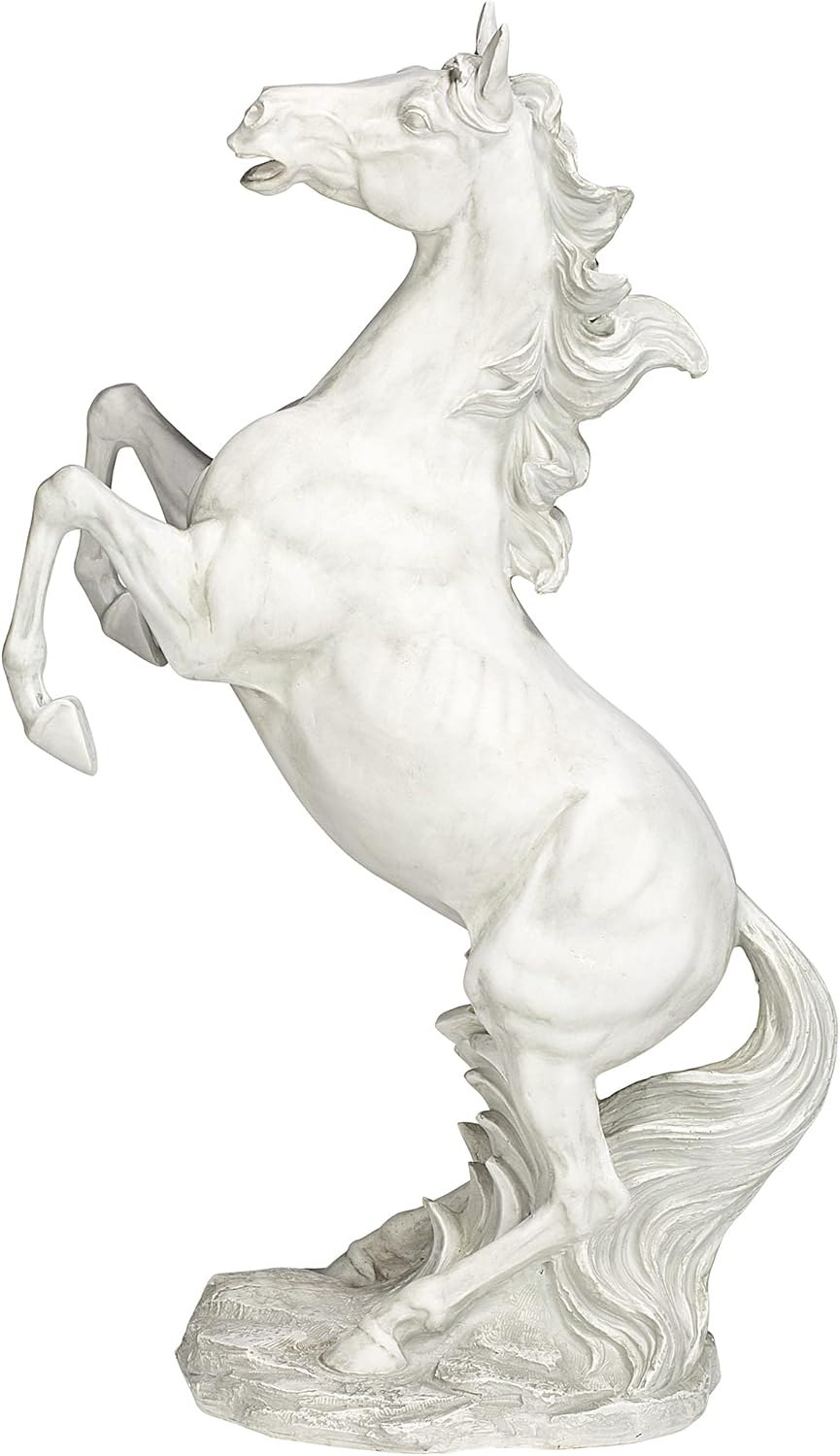Design Toscano JE111291 Majestic Mustang Horse Statue,ancient ivory