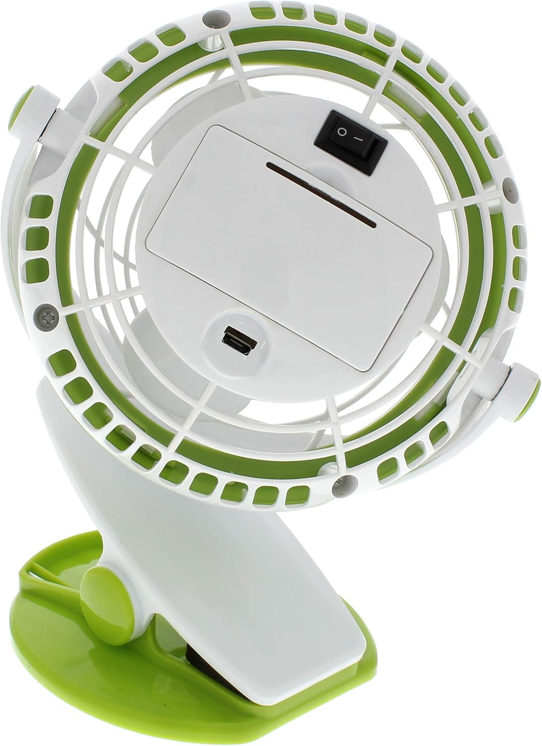 Comfort Zone Dual Base Combo Clip or Desk Fan, USB or Battery Powered, 4 inch, Single Speed Setting, Adjustable Tilt, Lightweight, Ideal for Home