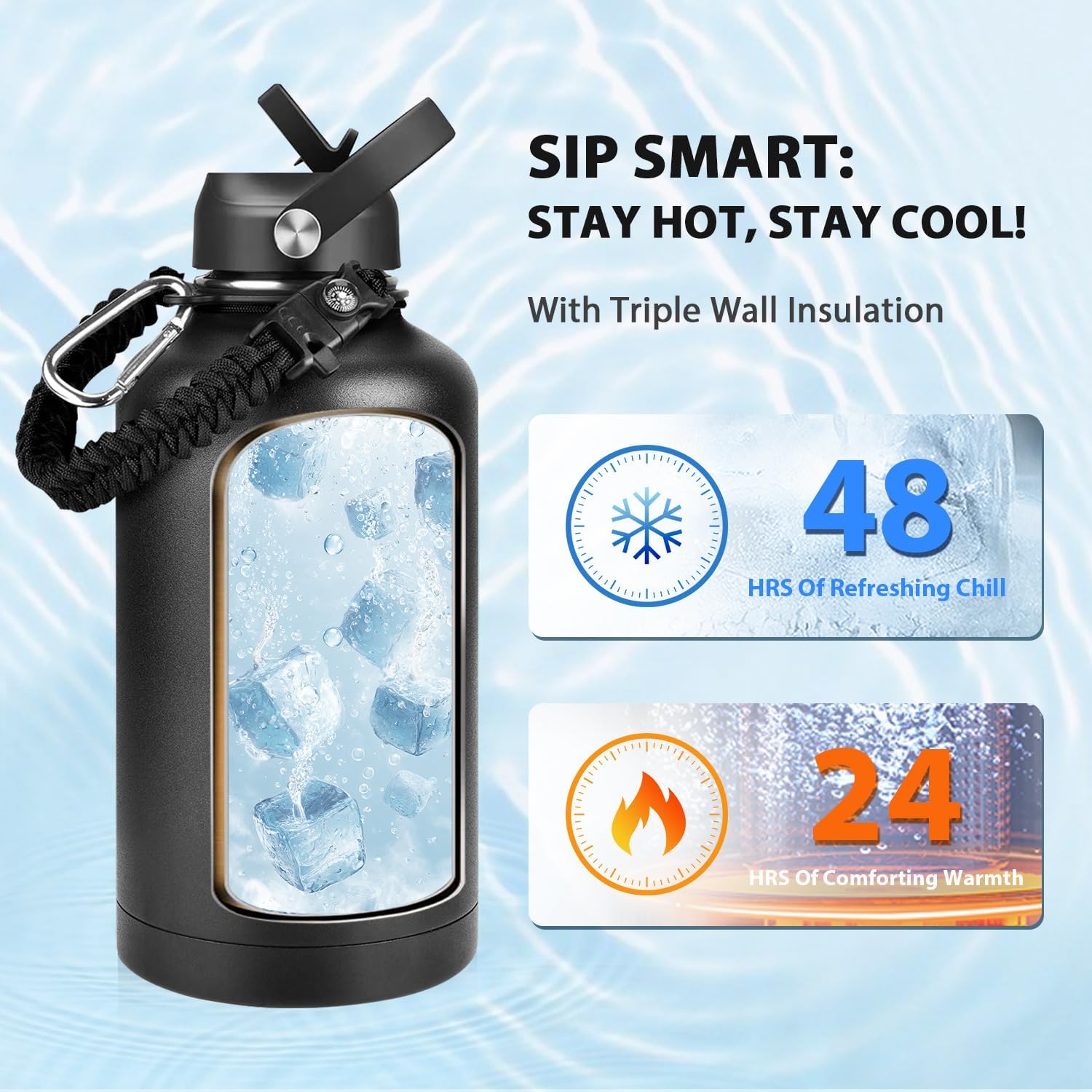 SENDESTAR Insulated Water Bottle 24 oz