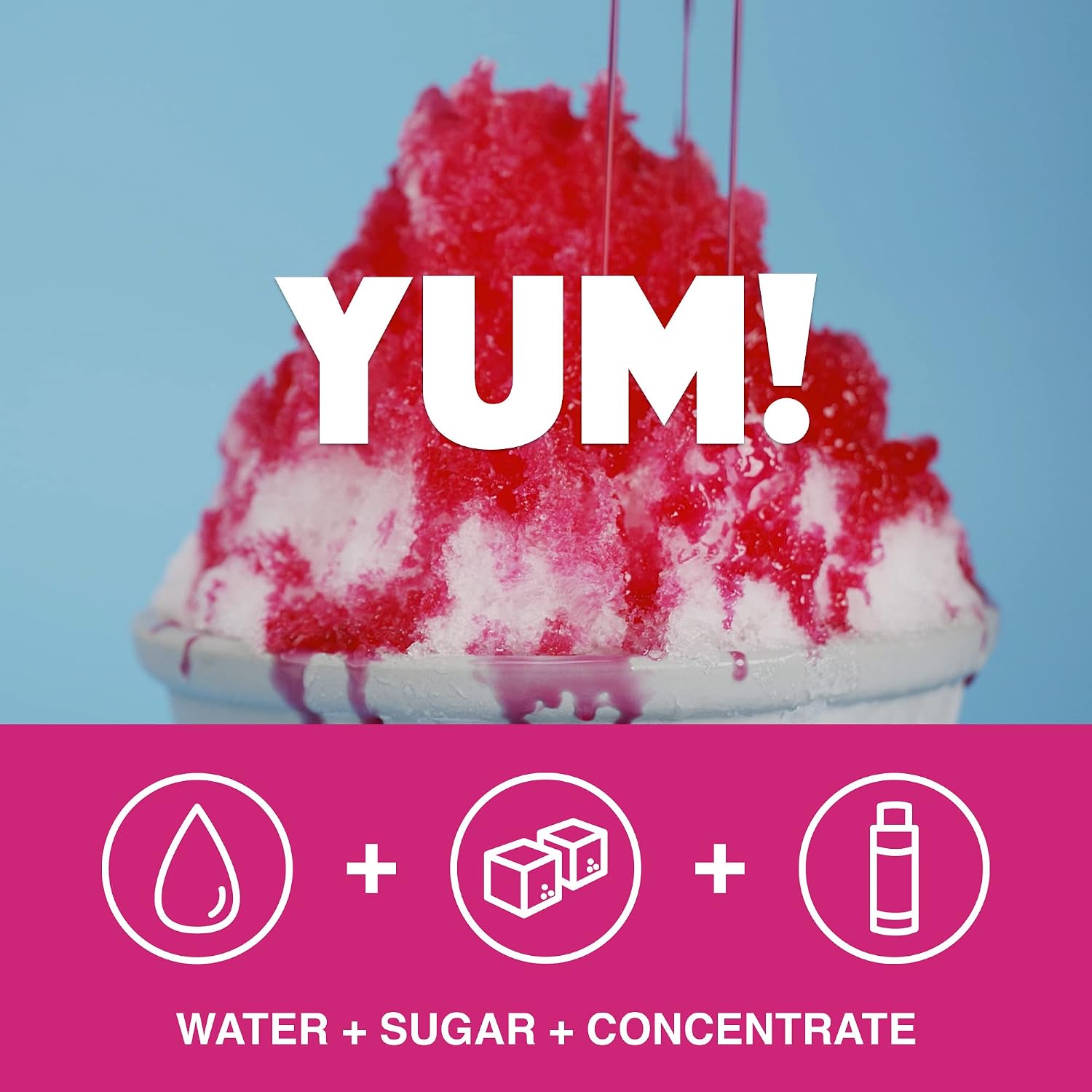 Hypothermias Shaved Ice and Snow Cone Syrup Unsweetened Flavor Concentrate - 4 Fl. Oz - Makes 1 Gallon of Ready to Use Syrup - Banana - Must Add