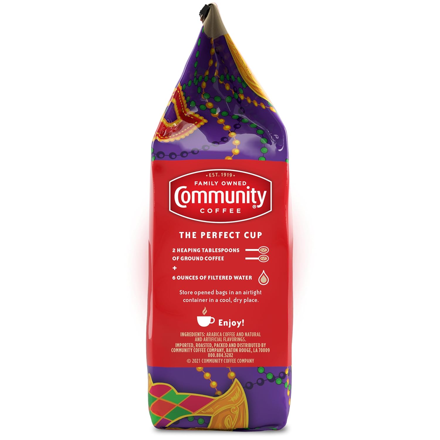 Community Coffee Caramel Cookie Butter Flavored 12 Ounces, Medium Roast Ground Coffee, 12 Ounce Bag (Pack of 1)
