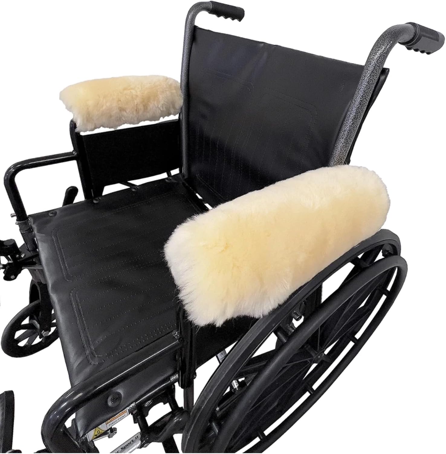 Sheepskin Ranch Natural Wool Wheelchair Seat Pad, Cushion for Tailbone, Sciatica, Skin Irritation, Discomfort & Back Pain Relief, Suitable as Office Chair, Wheelchair & Seat Cushion, Made in The USA