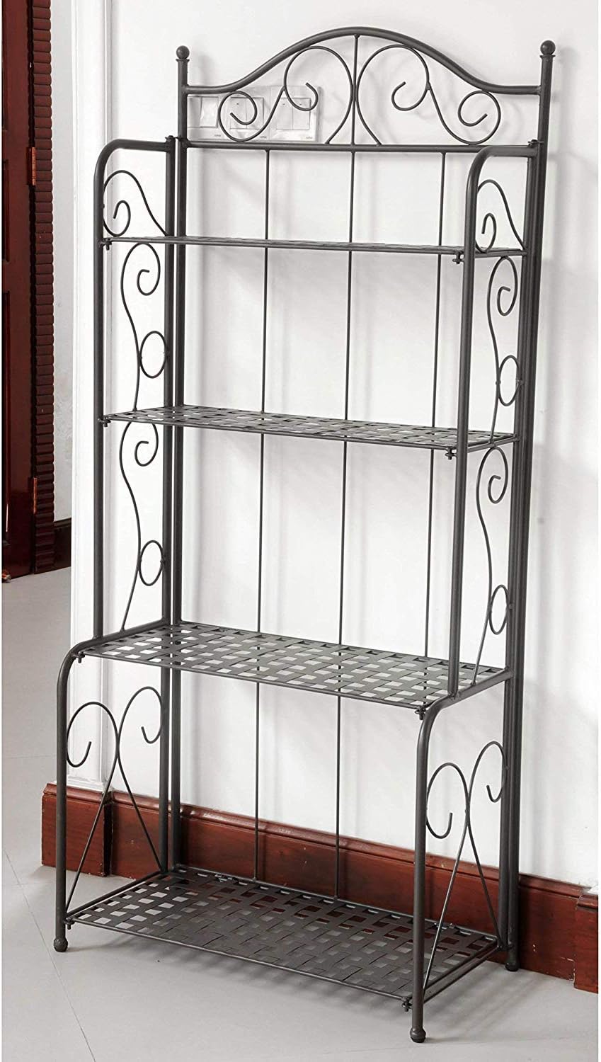 4-Tier Iron Indoor/Outdoor Bakers Rack (Bronze)