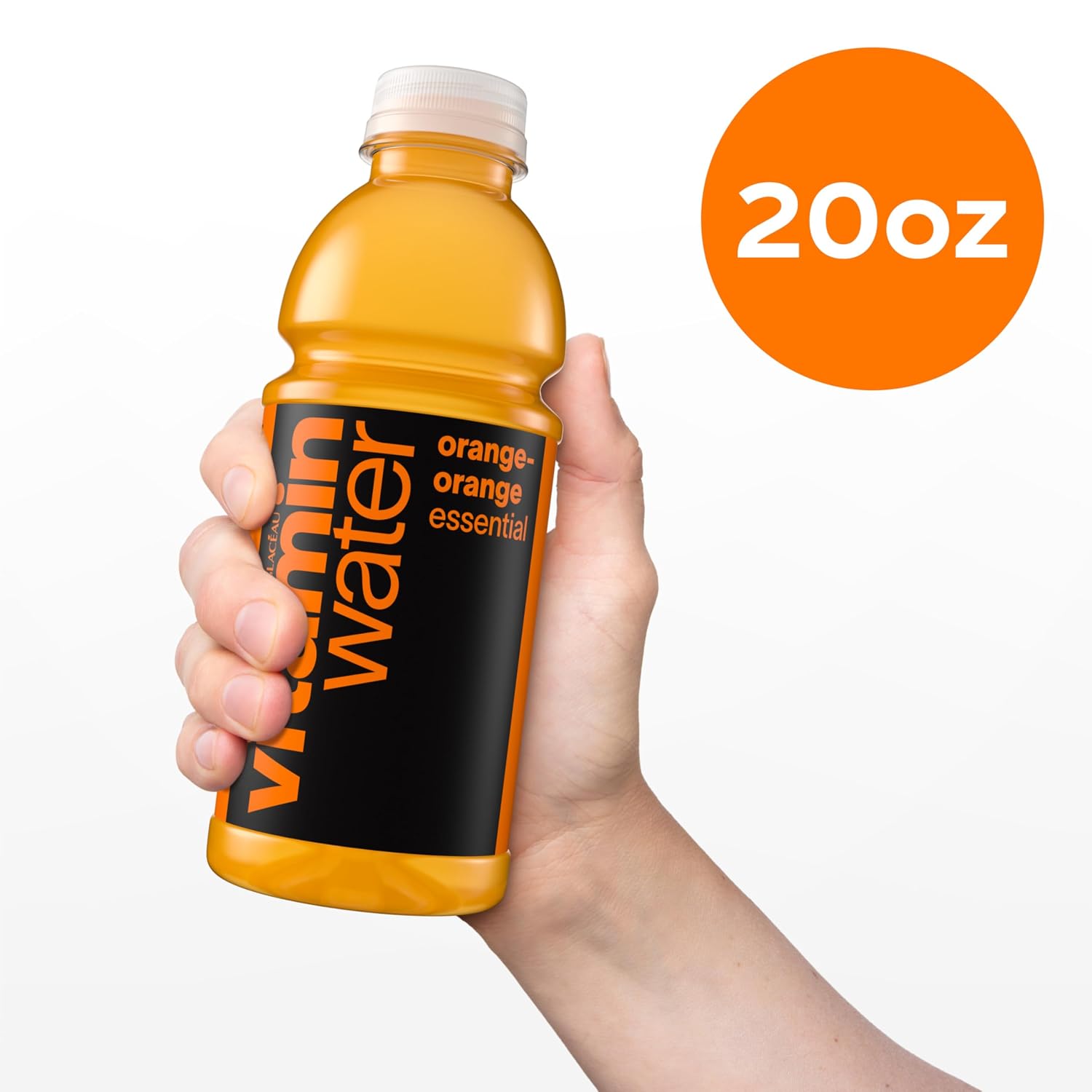vitaminwater Refresh Tropical Mango, Flavored Water Beverage Bottles, 20 fl oz, 12 Pack