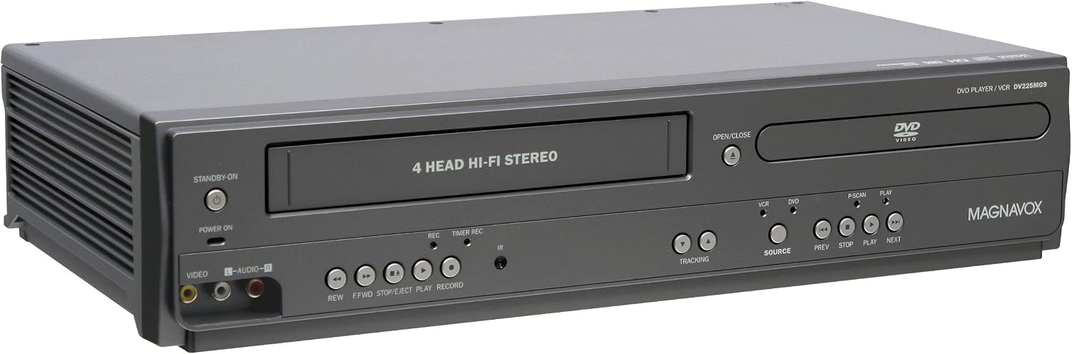 Magnavox DV225MG9 DVD Player and 4 Head Hi-Fi Stereo VCR (Renewed)