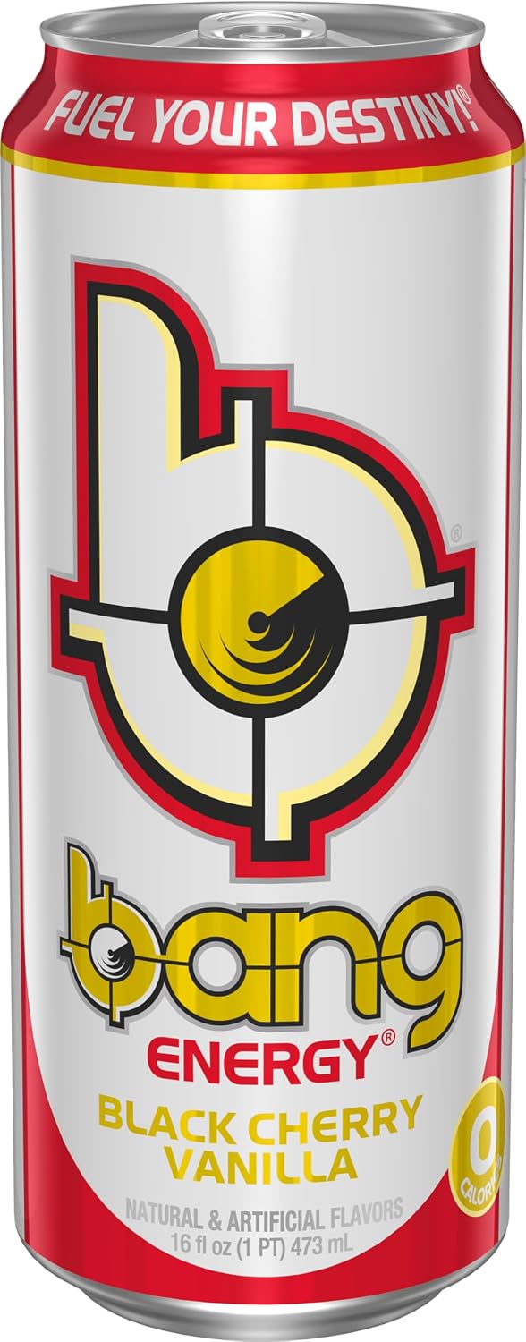 Bang Energy Blue Razz, Sugar-Free Energy Drink, 16-Ounce | Pack of 12