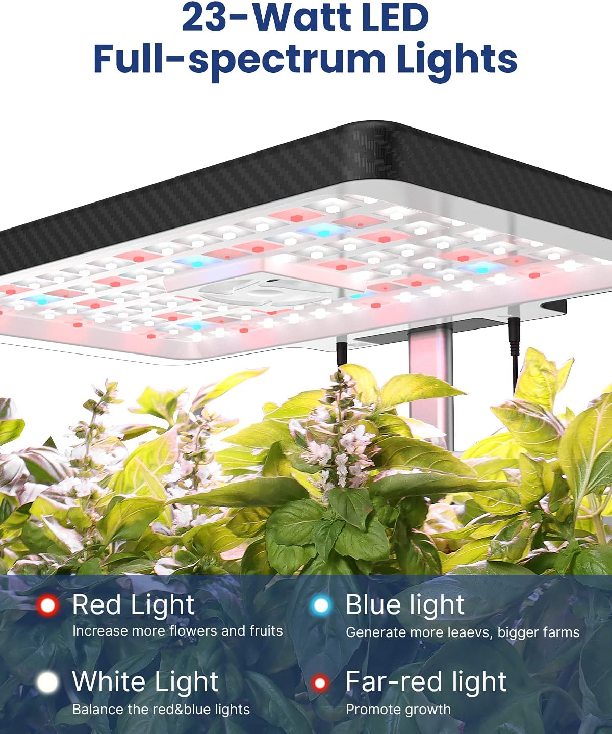 iDOO 12Pods Hydroponics Growing System Garden with LED Grow Light