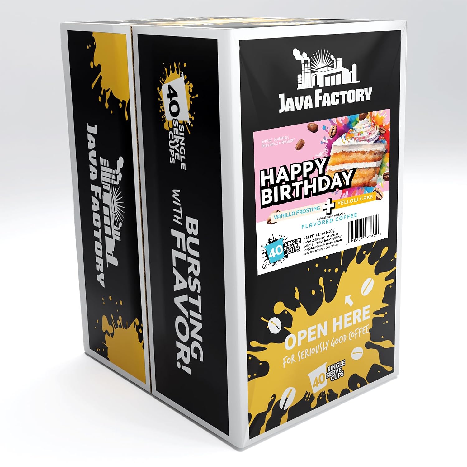 Java Factory Coffee Pods Compatible with K Cup Brewers Including 2.0, Assorted Variety Pack, 80 Count