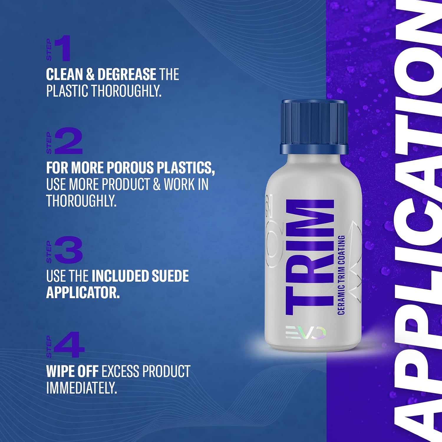 GYEON Trim EVO Ceramic Plastic Trim Restorer and UV Protection Satin Finish | SiO2 ceramic coating restores faded plastic and rubber trim to a deep