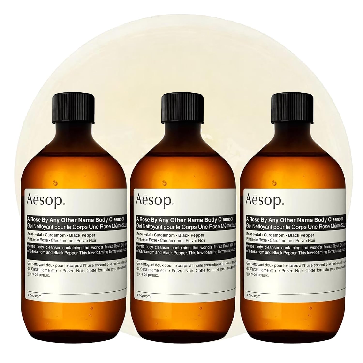Aesop Geranium Leaf Body Cleanser | Gentle Shower Gel with Geranium, Mandarin and Bergamot Essential Oil Blend to Refresh & Balance Skin | 500 mL / 16.9 oz