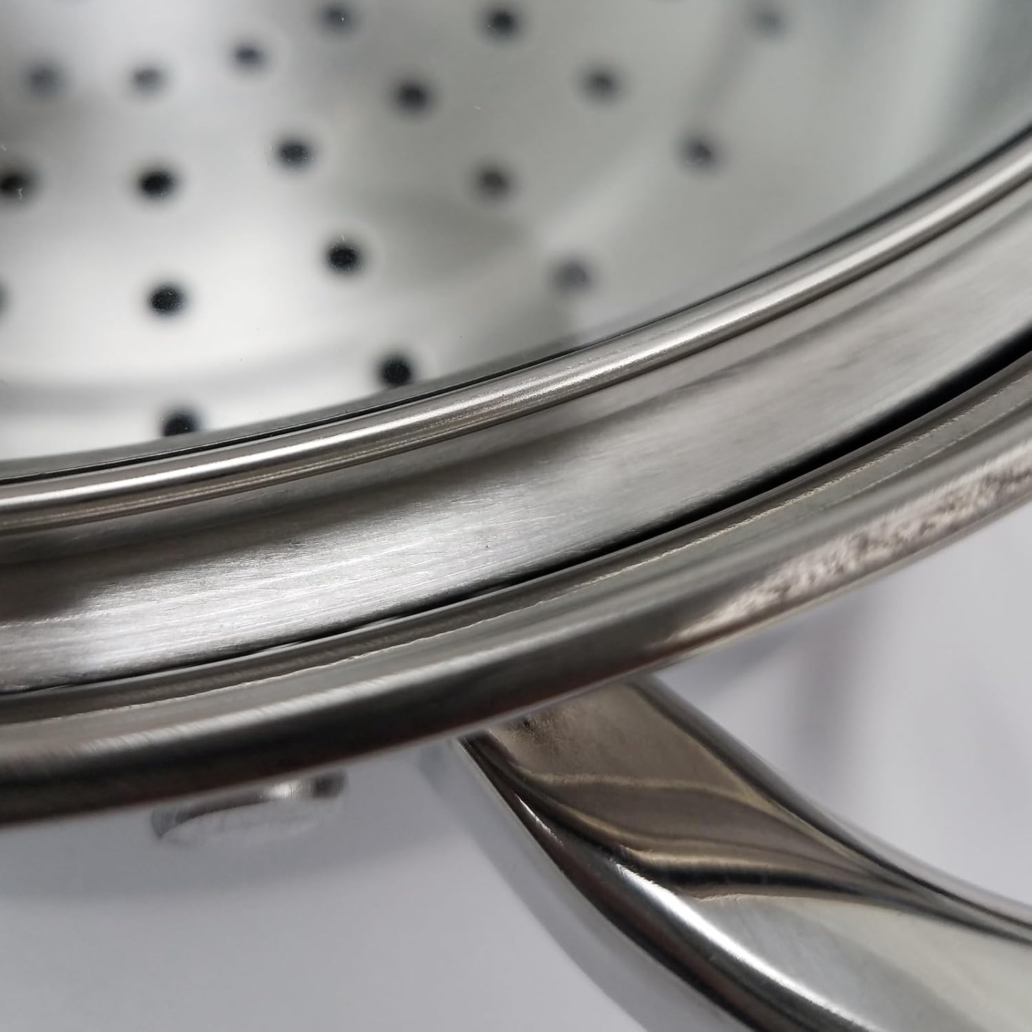 Oster Dutch Oven with Steamer Basket 3-Quart - Sangerfield Stainless Steel, Stovetop Steamer for Vegetables, Rice & Tamales, Dishwasher Safe