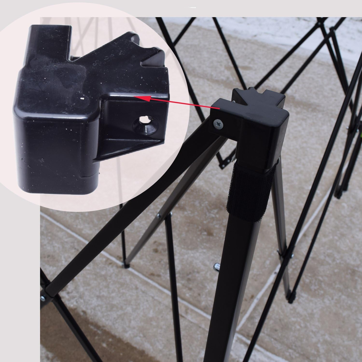 Ozark Trail 10' X 10' Canopy Gazebo Pole Cap Leg Connector Part Black