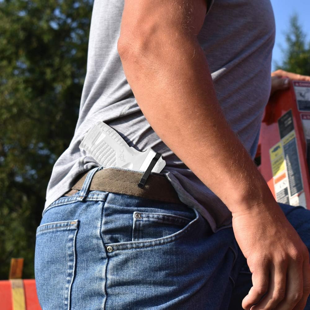 ClipDraw Gun Clip, Low Profile Slim Concealed Carry Easy Install American Made