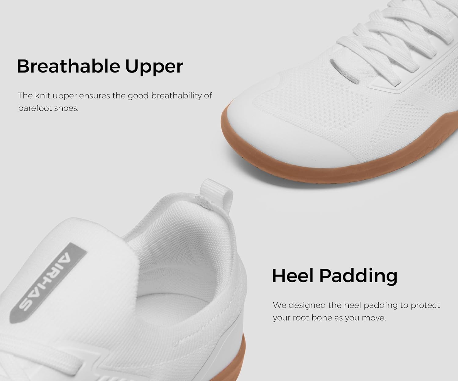 Men's Barefoot Shoes Zero Drop Minimalist Sneakers with Anatomical Toe Box | Breathable, Stretchy, Flat for Gym, Workout, Lifting, Training