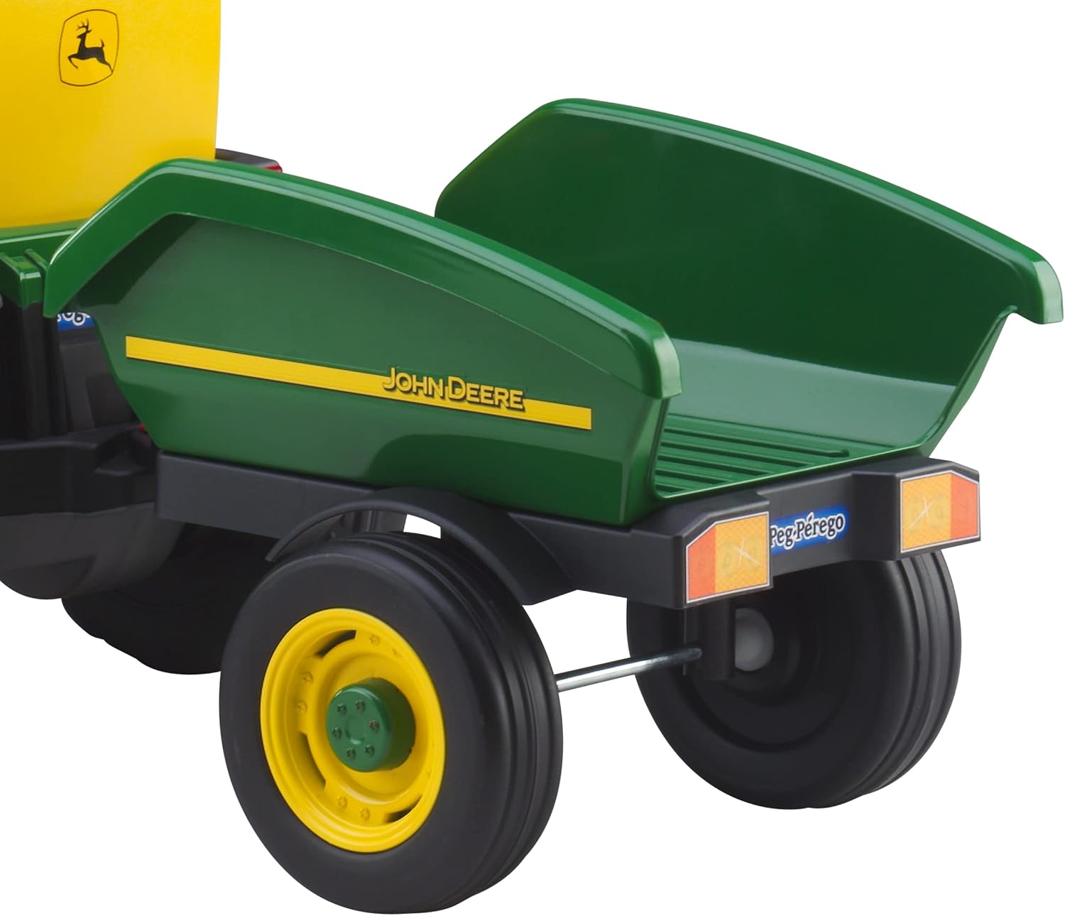 Peg Perego John Deere Farm Tractor and Trailer Pedal Tractor, Green
