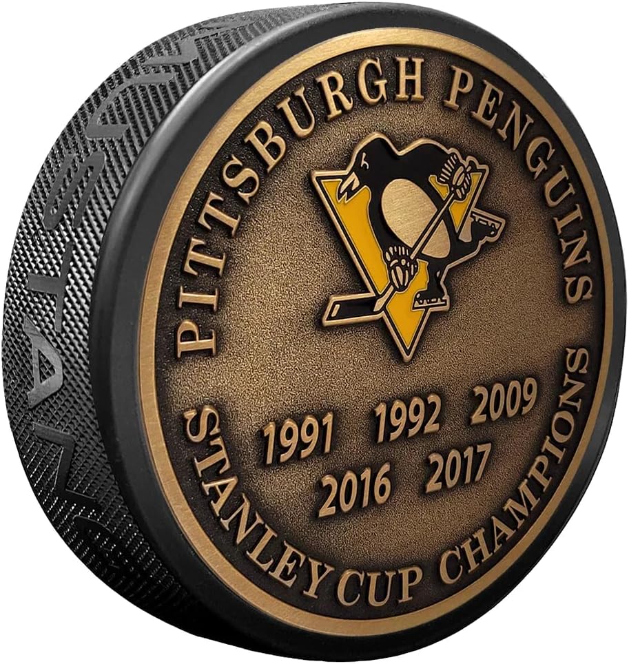 Sports Decor Stanley Cup Years Gold Medallion Puck