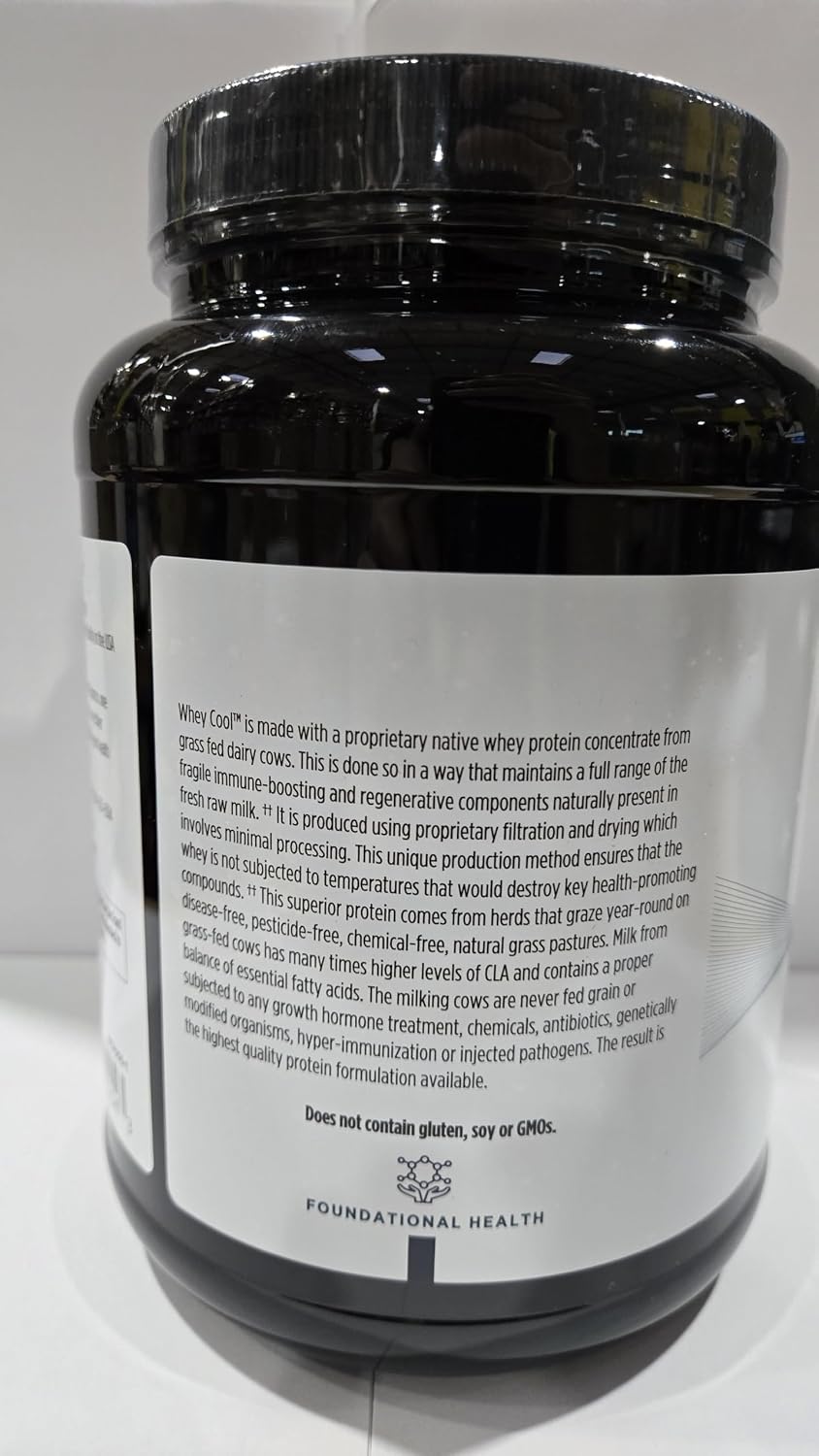 Designs for Health WheyCool - Grass Fed Whey Protein Powder Supplement with 20g Protein, May Support Athletes, Muscles + Energy - Non-GMO + Gluten-Free, Chocolate (30 Servings / 900g)