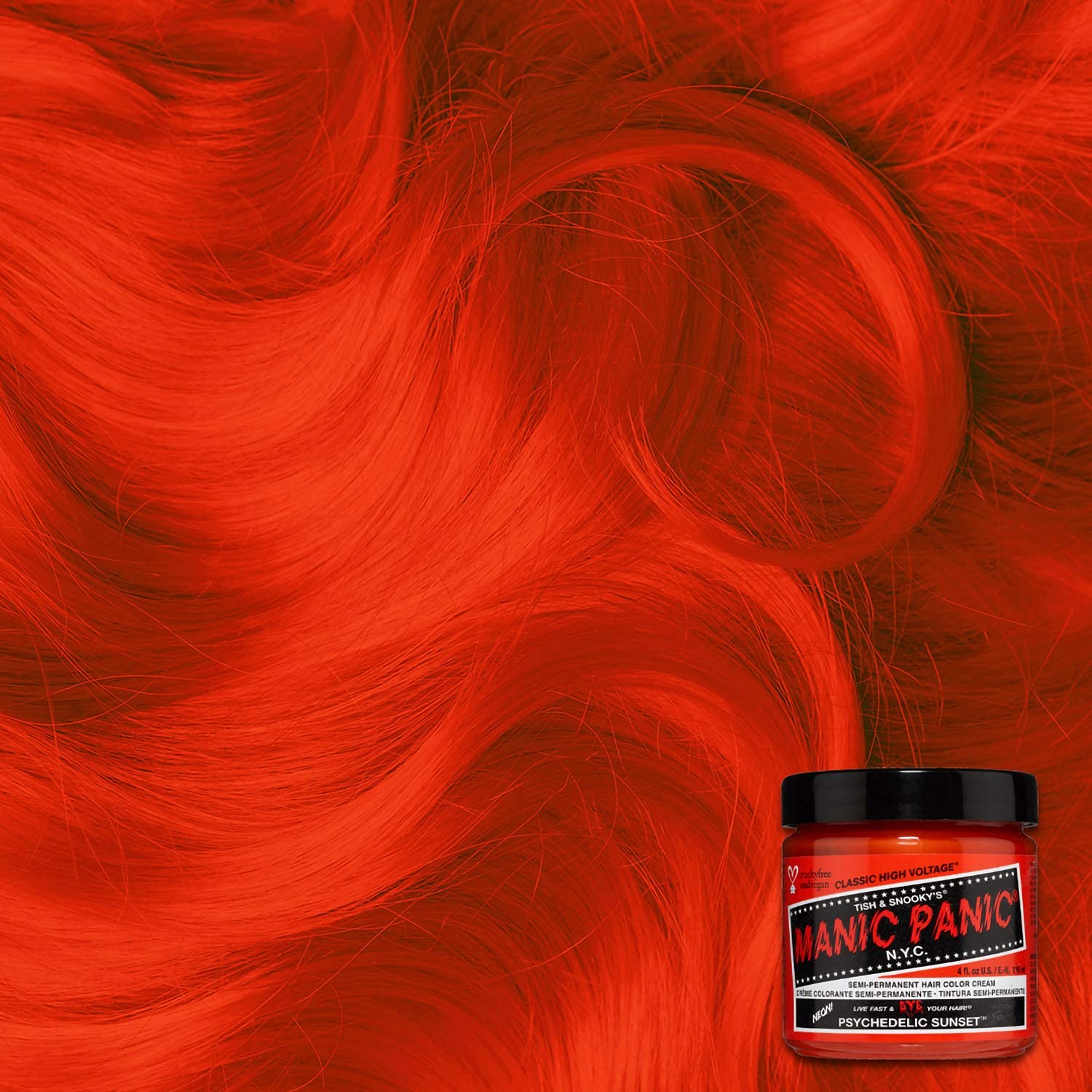 MANIC PANIC Classic Cotton Candy Pink Semi Permanent Hair Color - Bright Pink Hair Dye for Women & Men That Lasts 4-6 Weeks - Vegan, Ammonia & Cruelty-Free - Create & Mix Custom Shades (4oz / 2pk)