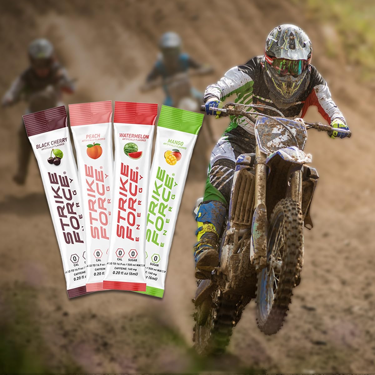 Strike Force Energy Drink Mix - Original Flavor - Natural Tasting Caffeine Drink - Turn Any Drink into a Healthy Energy Drink - Zero Calories, Keto Friendly, Sugar Free, Pre Workout (40 Liquid Packs)