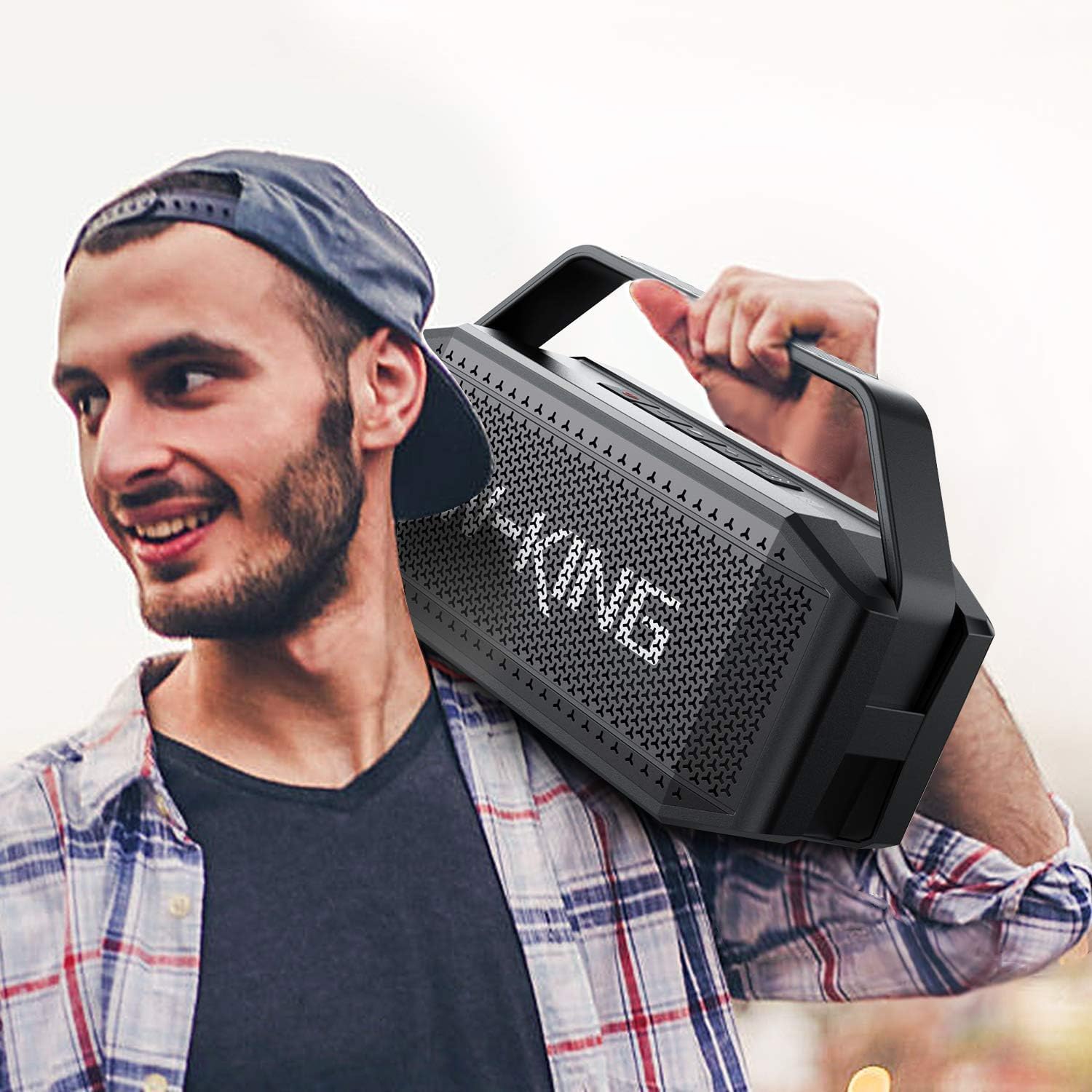 W-KING Bluetooth Speaker, 100W Peak Outdoor Portable Loud Speakers Wireless