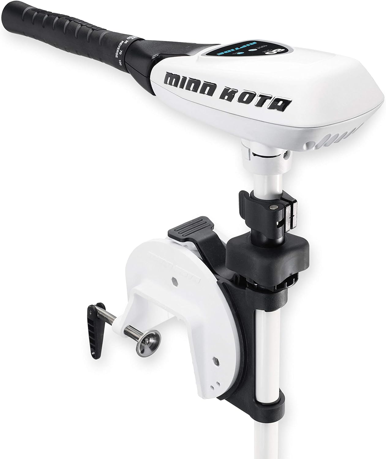 Minn Kota Riptide Transom-Mount Electric Trolling Motor with Telescoping Tiller – 45 Lb. Thrust, 36 in. Shaft, Saltwater