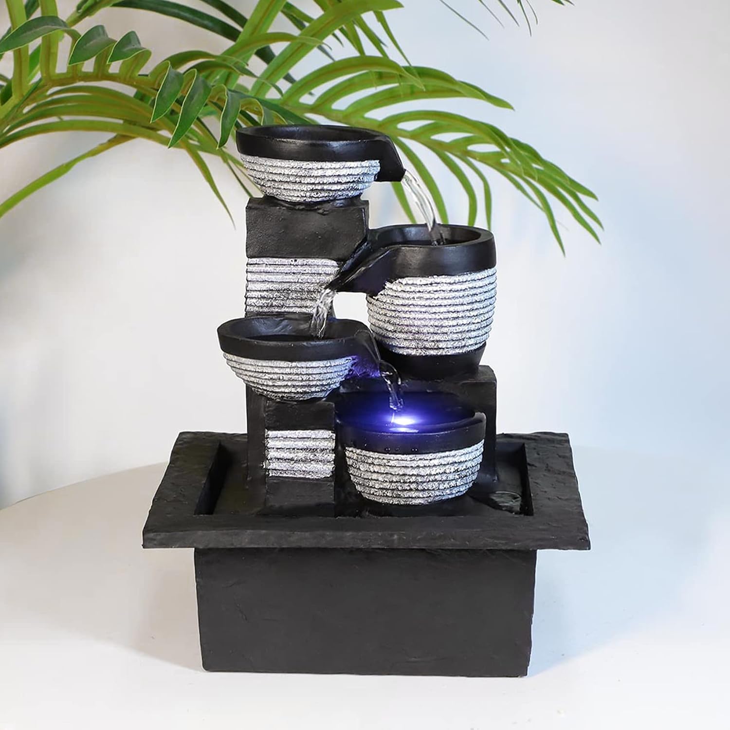 Resin LED Indoor Water Fountains | Office, Home Relocation Gifts