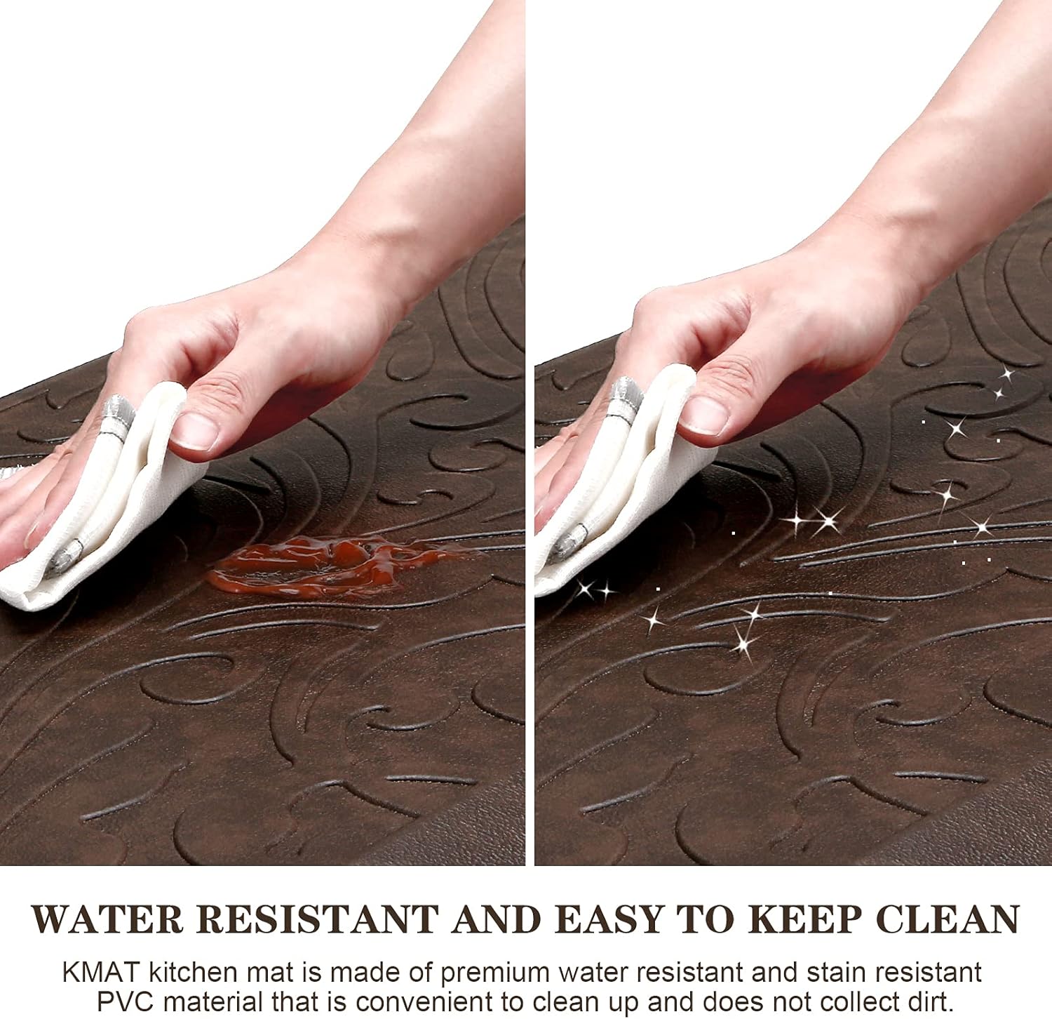 Kitchen Mat Cushioned Anti-Fatigue Comfort Standing Mat Rug for Home,Office
