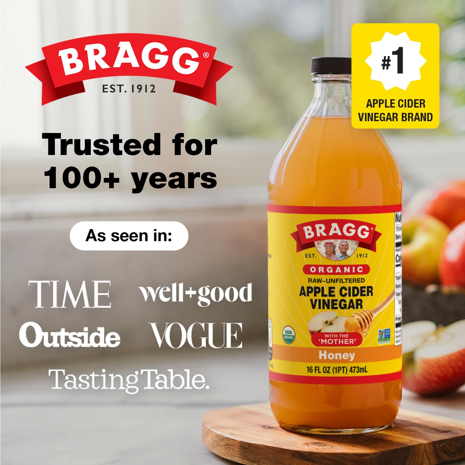 Bragg Organic Apple Cider Vinegar with the Mother - 16 fl oz