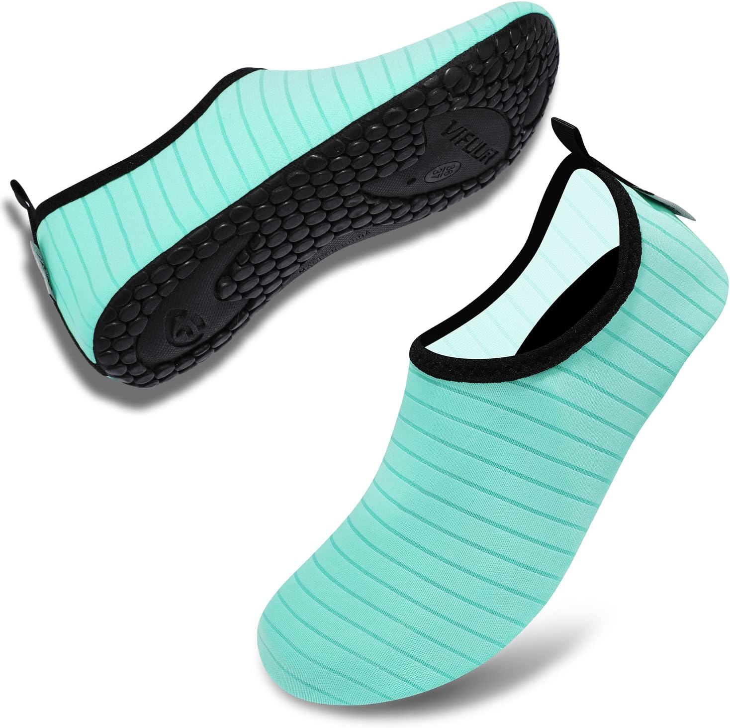 VIFUUR Water Shoes for Men Women Barefoot Quick Dry Aqua Socks Slip On | Lightweight, Breathable Upper, Flexible Sole, Drainage Design, Easy Slip-On Fit for Water Activities